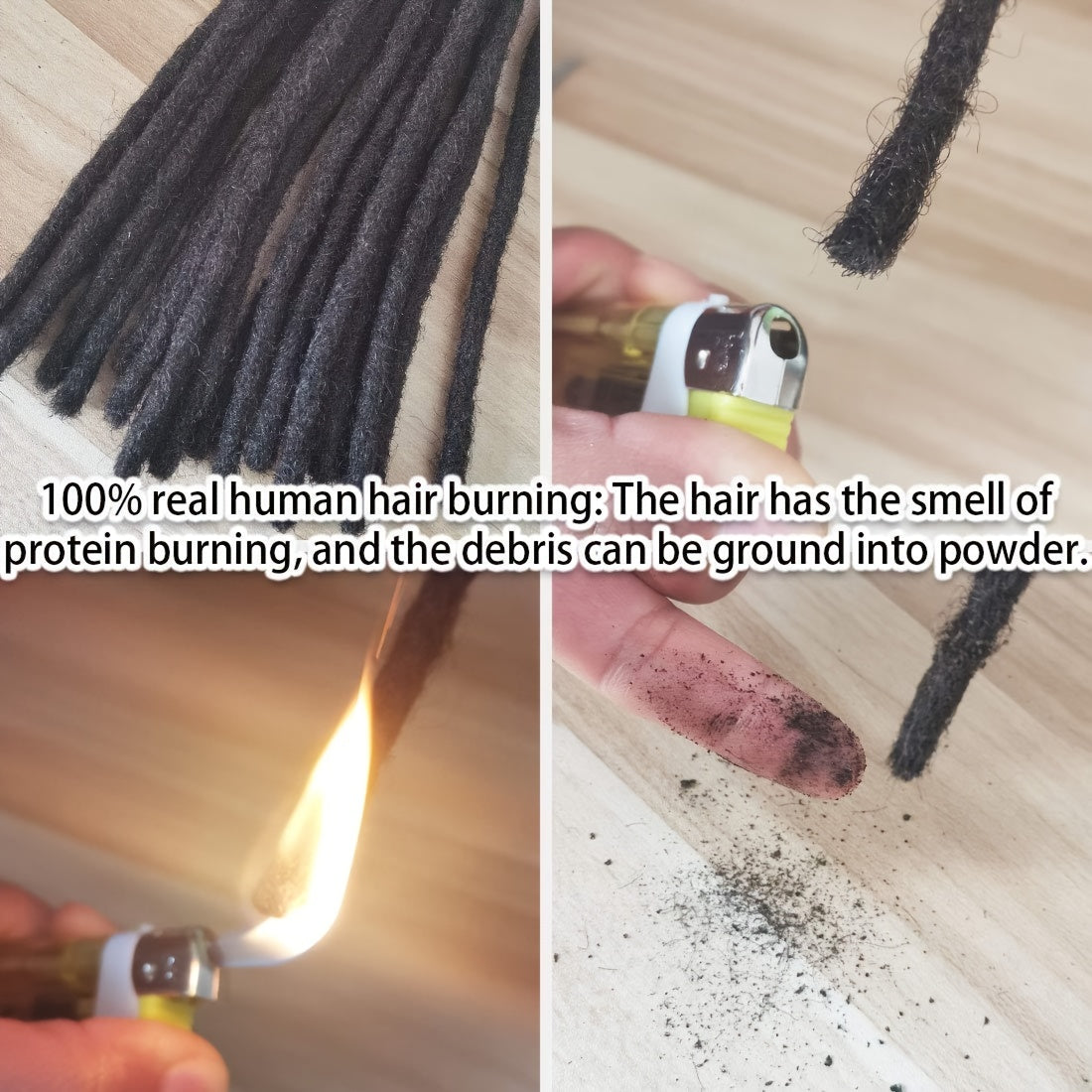 0.4 cm and 0.6 cm Thickness Pre Colored 100% Real Human Hair Dreadlock Extensions for Man/Women Full Handmade Permanent Loc Extensions Bundles Can Be Dyed Bleached Curled Twisted