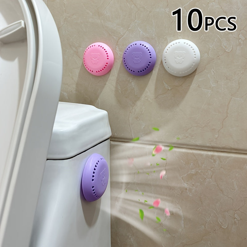 10pcs Long-Lasting Aromatherapy Air Fresheners with Extra Shell - Fragrant Solid Deodorizer Tablets for Home, Car, Bathroom, Bedroom, Wardrobe, and Toilet Odor Removal, Cherry blossoms, roses,Lavender Balm Compressed Incense