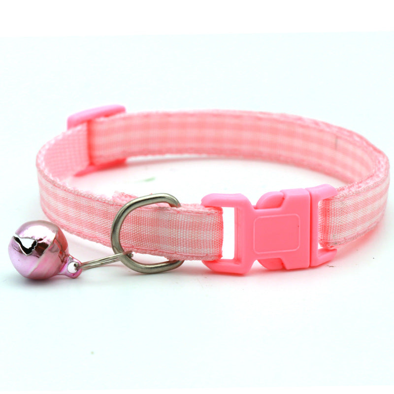 10pcs Adjustable Pet Collars With Bell & Safety Buckle - Perfect For Dogs & Cats!
