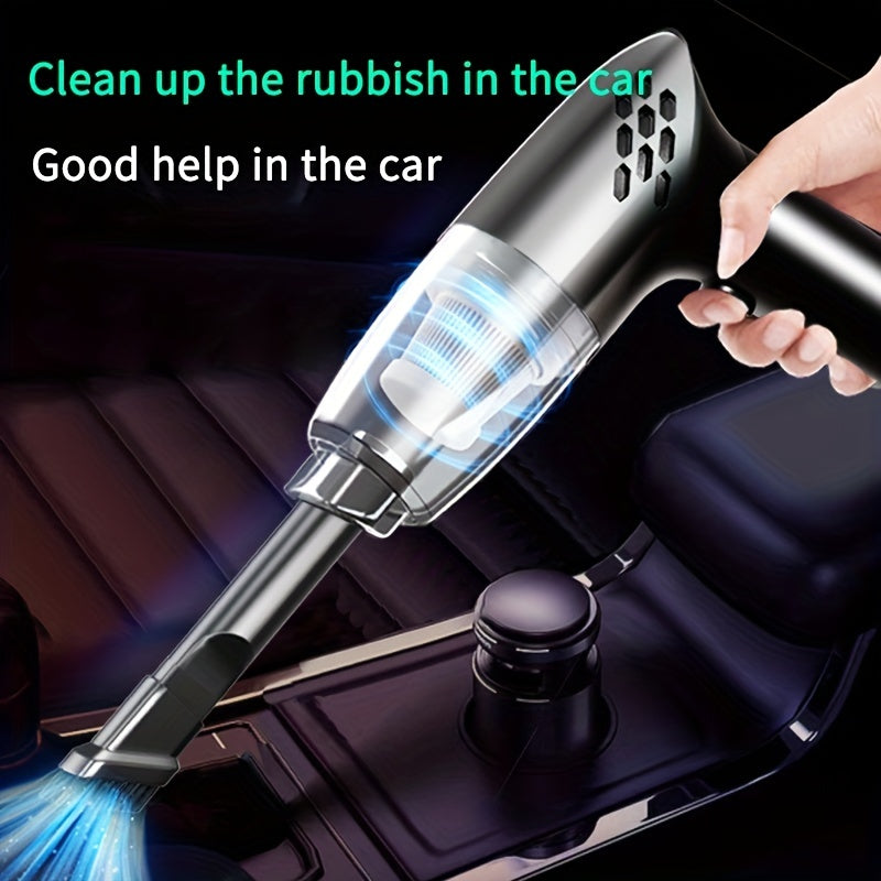 12V Powerful Car Handheld Vacuum Cleaner - Super Suction, Lightweight, Portable, Easy-to-Use, Cordless Design for Car Interior, Home, Office, Pet Hair, Crumbs, and Debris Cleaning - Mini Home Vacuum with High-Power Motor