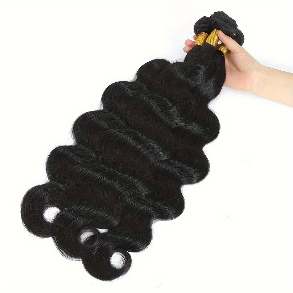 10A Brazilian Body Wave Bundles 100% Unprocessed Virgin Hair Body Wave Hair 3 Bundles Human Hair Weave Bundles Deals Natural Black