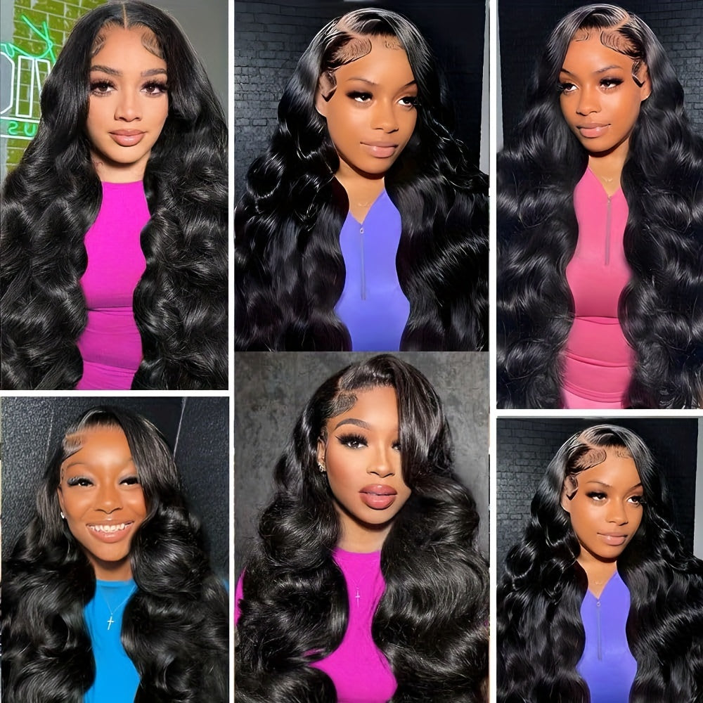 12A Brazilian Body Wave Human Hair Bundles With Frontal Closure Straight Bundles Human Hair With Frontal 100% Unprocessed Virgin Hair Weave 3 Bundles With HD Lace Frontal