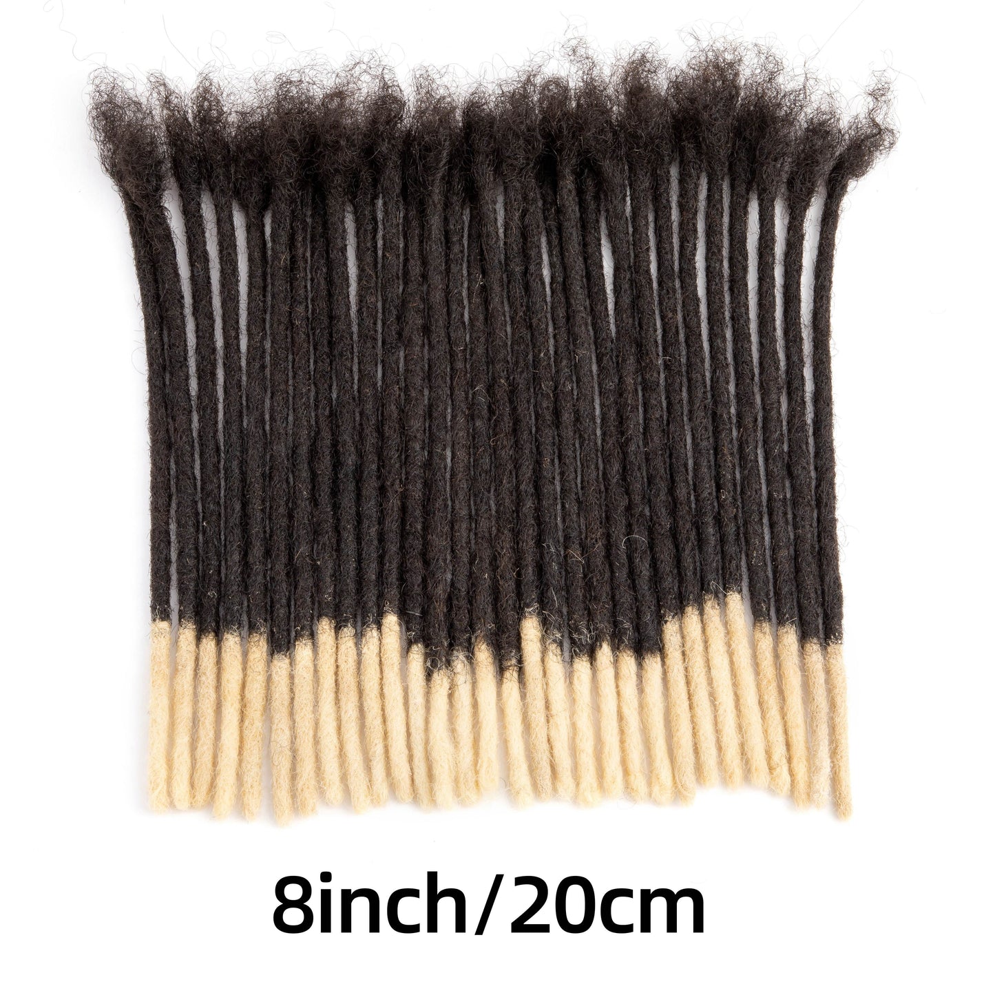0.4 cm and 0.6 cm Thickness Pre Colored 100% Real Human Hair Dreadlock Extensions for Man/Women Full Handmade Permanent Loc Extensions Bundles Can Be Dyed Bleached Curled Twisted