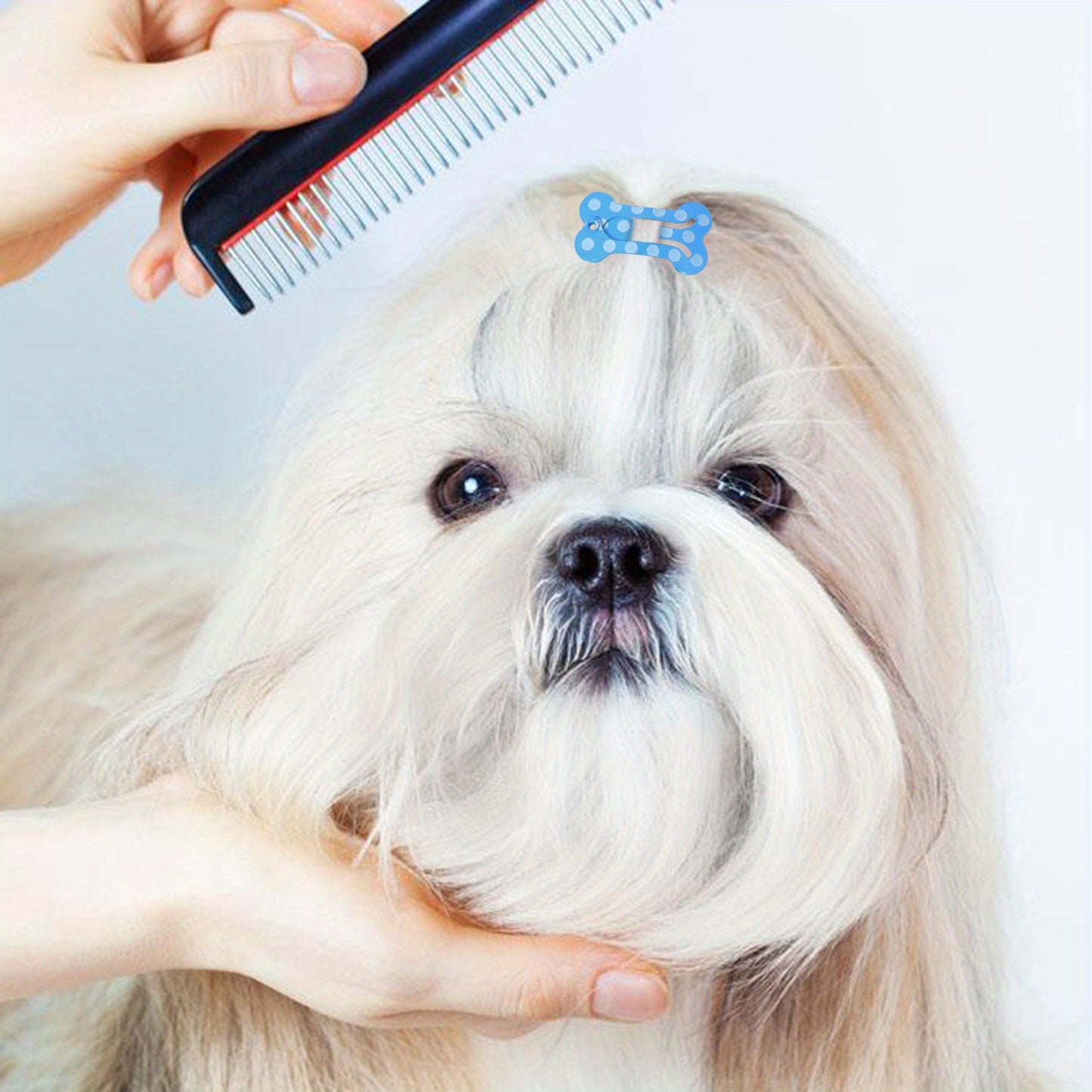10-Pack of Adorable, Colorful, and Gentle Pet Hair Clips for Easy Grooming - Perfect for Puppies, Kittens, and Small Animals - Durable, Non-Slip, and Easy to Use