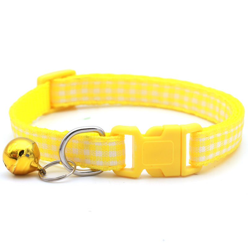 10pcs Adjustable Pet Collars With Bell & Safety Buckle - Perfect For Dogs & Cats!