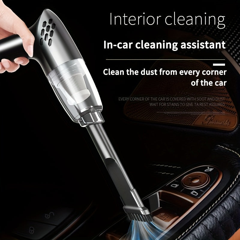 12V Powerful Car Handheld Vacuum Cleaner - Super Suction, Lightweight, Portable, Easy-to-Use, Cordless Design for Car Interior, Home, Office, Pet Hair, Crumbs, and Debris Cleaning - Mini Home Vacuum with High-Power Motor