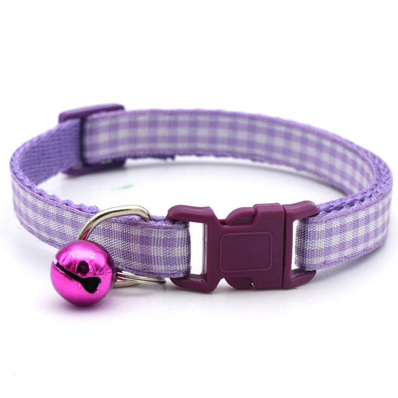 10pcs Adjustable Pet Collars With Bell & Safety Buckle - Perfect For Dogs & Cats!