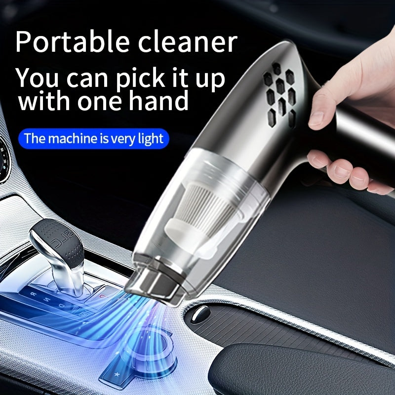 12V Powerful Car Handheld Vacuum Cleaner - Super Suction, Lightweight, Portable, Easy-to-Use, Cordless Design for Car Interior, Home, Office, Pet Hair, Crumbs, and Debris Cleaning - Mini Home Vacuum with High-Power Motor
