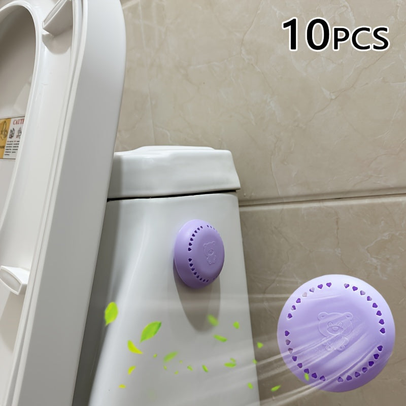 10pcs Long-Lasting Aromatherapy Air Fresheners with Extra Shell - Fragrant Solid Deodorizer Tablets for Home, Car, Bathroom, Bedroom, Wardrobe, and Toilet Odor Removal, Cherry blossoms, roses,Lavender Balm Compressed Incense