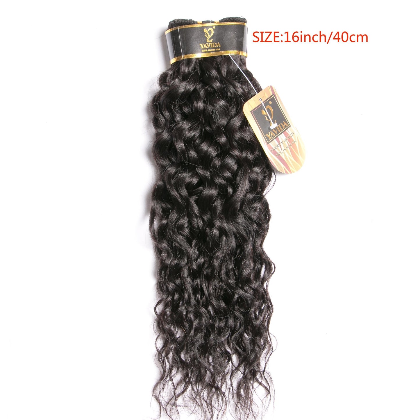 10A Water Wave Bundles with Closure Wet and Wavy Brazilian Virgin Human Hair 3 Bundles with 4x4 Lace Closure with Baby Hair Free Part 1B# Curly Wave Human Hair Extensions