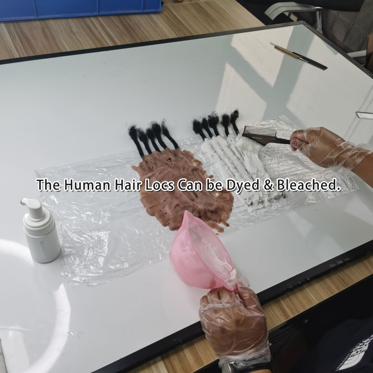 0.4 cm and 0.6 cm Thickness Pre Colored 100% Real Human Hair Dreadlock Extensions for Man/Women Full Handmade Permanent Loc Extensions Bundles Can Be Dyed Bleached Curled Twisted