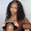 12 Inch Curly Bob Wigs Human Hair Deep Wave 4x4 HD Lace Front Wig Pre Plucked Lace Closure Curly Glueless Wig