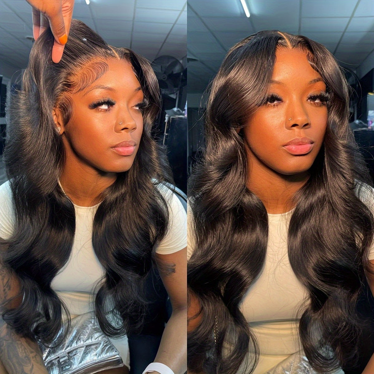 12A Brazilian Body Wave Human Hair Bundles With Frontal Closure Straight Bundles Human Hair With Frontal 100% Unprocessed Virgin Hair Weave 3 Bundles With HD Lace Frontal