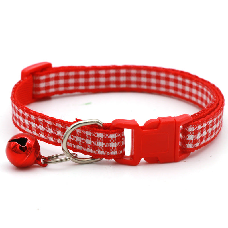 10pcs Adjustable Pet Collars With Bell & Safety Buckle - Perfect For Dogs & Cats!