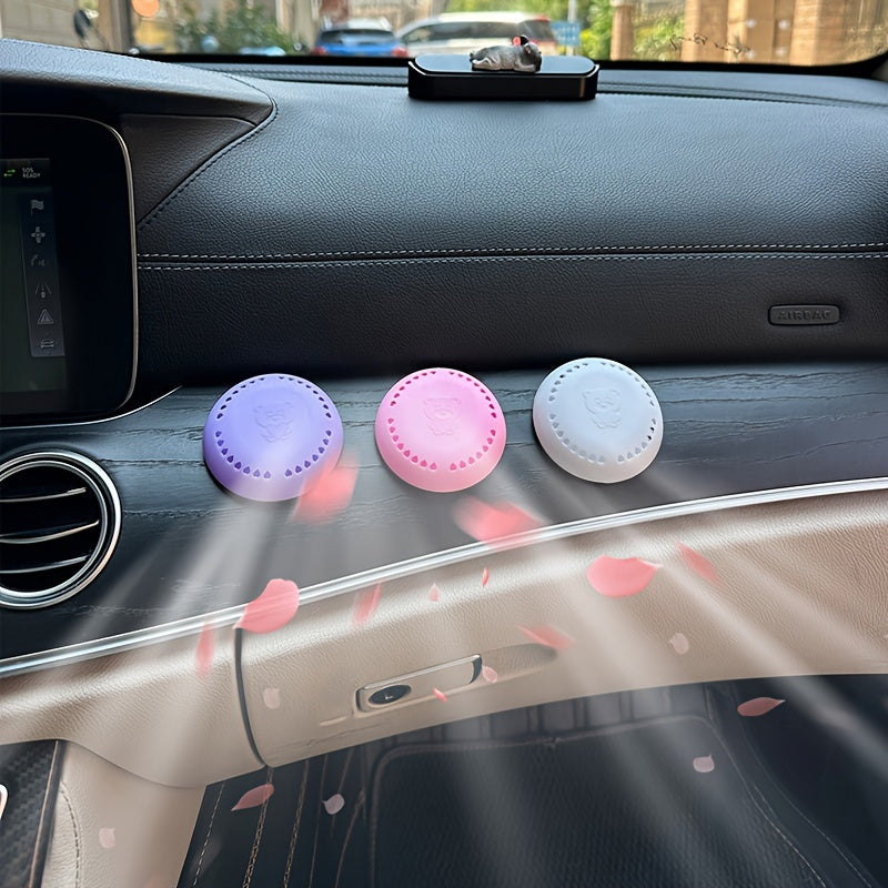 10pcs Long-Lasting Aromatherapy Air Fresheners with Extra Shell - Fragrant Solid Deodorizer Tablets for Home, Car, Bathroom, Bedroom, Wardrobe, and Toilet Odor Removal, Cherry blossoms, roses,Lavender Balm Compressed Incense