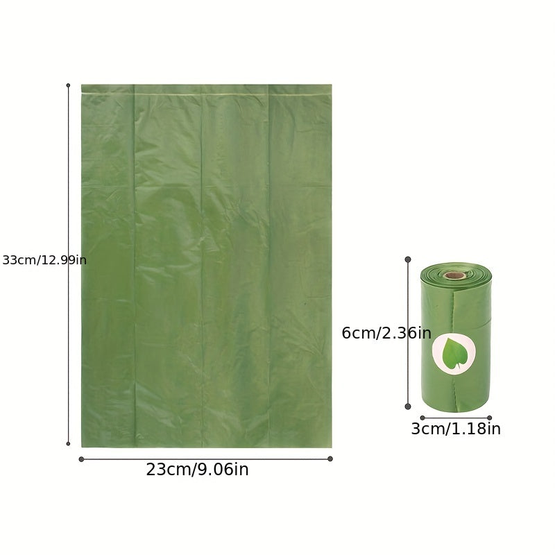 120pcs Large Capacity Disposable Pet Poop Bags with Integrated Cat Litter Shovel and 1 Roll Poop Bag - Easy Scoop, Convenient Bag Holder, and Sanitary Cleaning for Cats