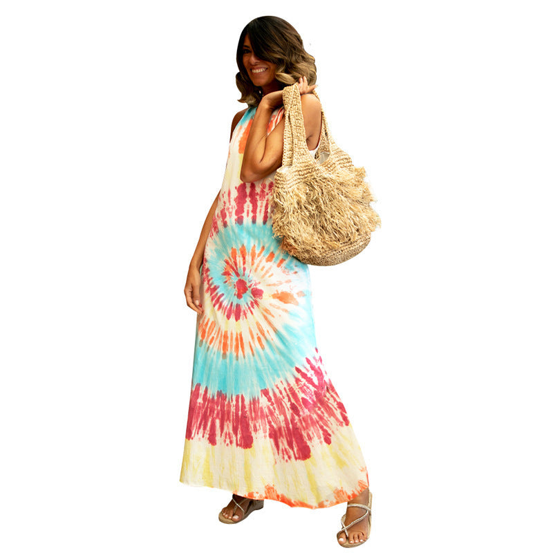 Women's Spring And Summer European And American Printing Dress