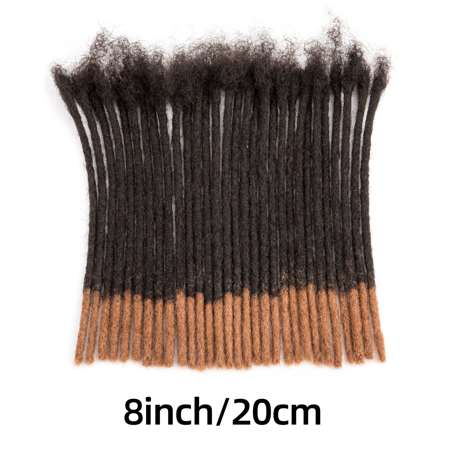 0.4 cm and 0.6 cm Thickness Pre Colored 100% Real Human Hair Dreadlock Extensions for Man/Women Full Handmade Permanent Loc Extensions Bundles Can Be Dyed Bleached Curled Twisted