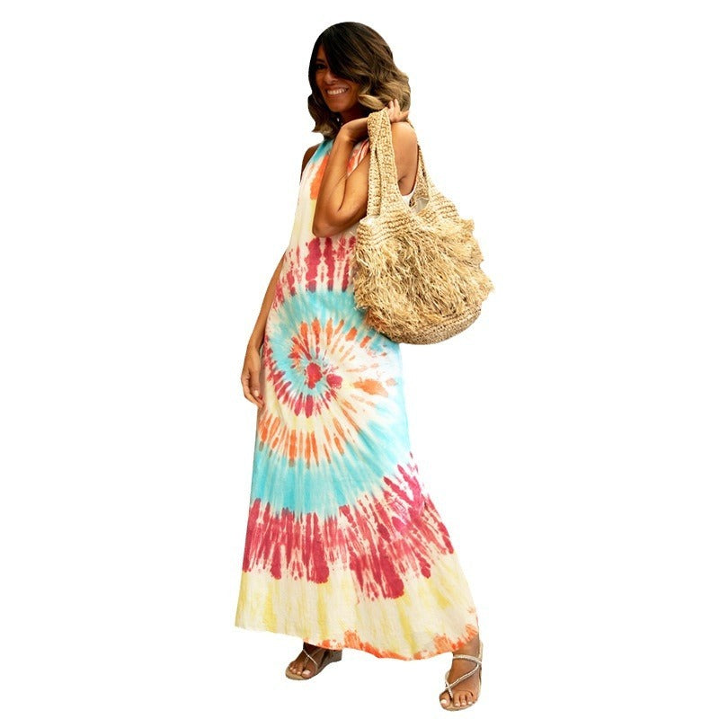 Women's Spring And Summer European And American Printing Dress