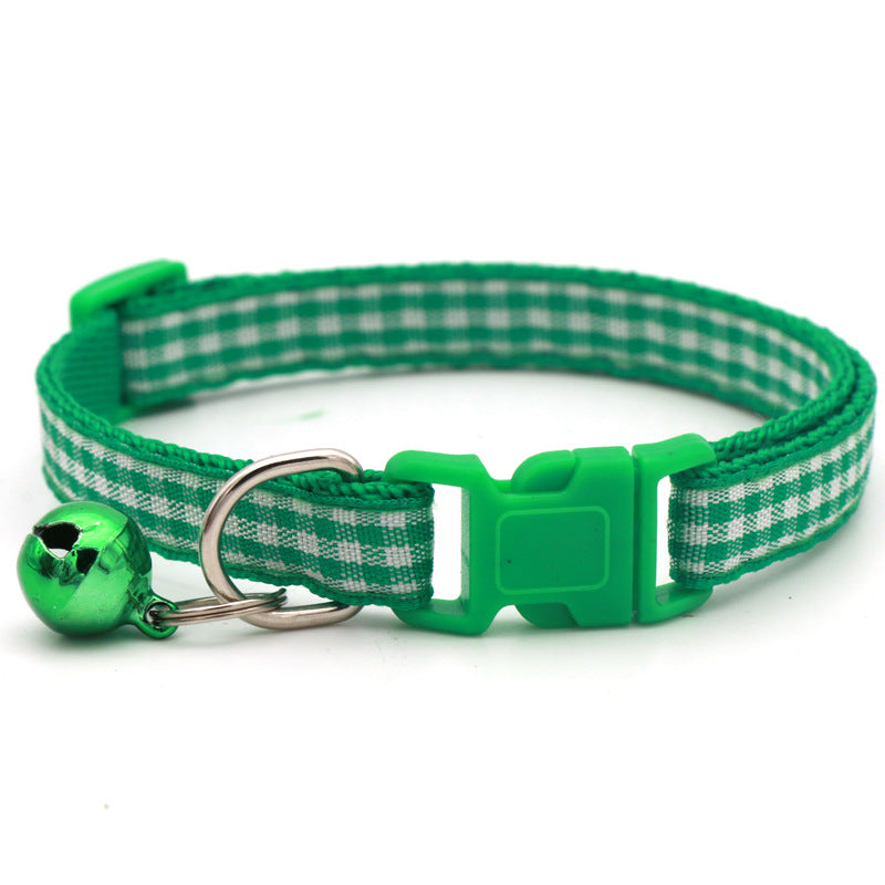 10pcs Adjustable Pet Collars With Bell & Safety Buckle - Perfect For Dogs & Cats!