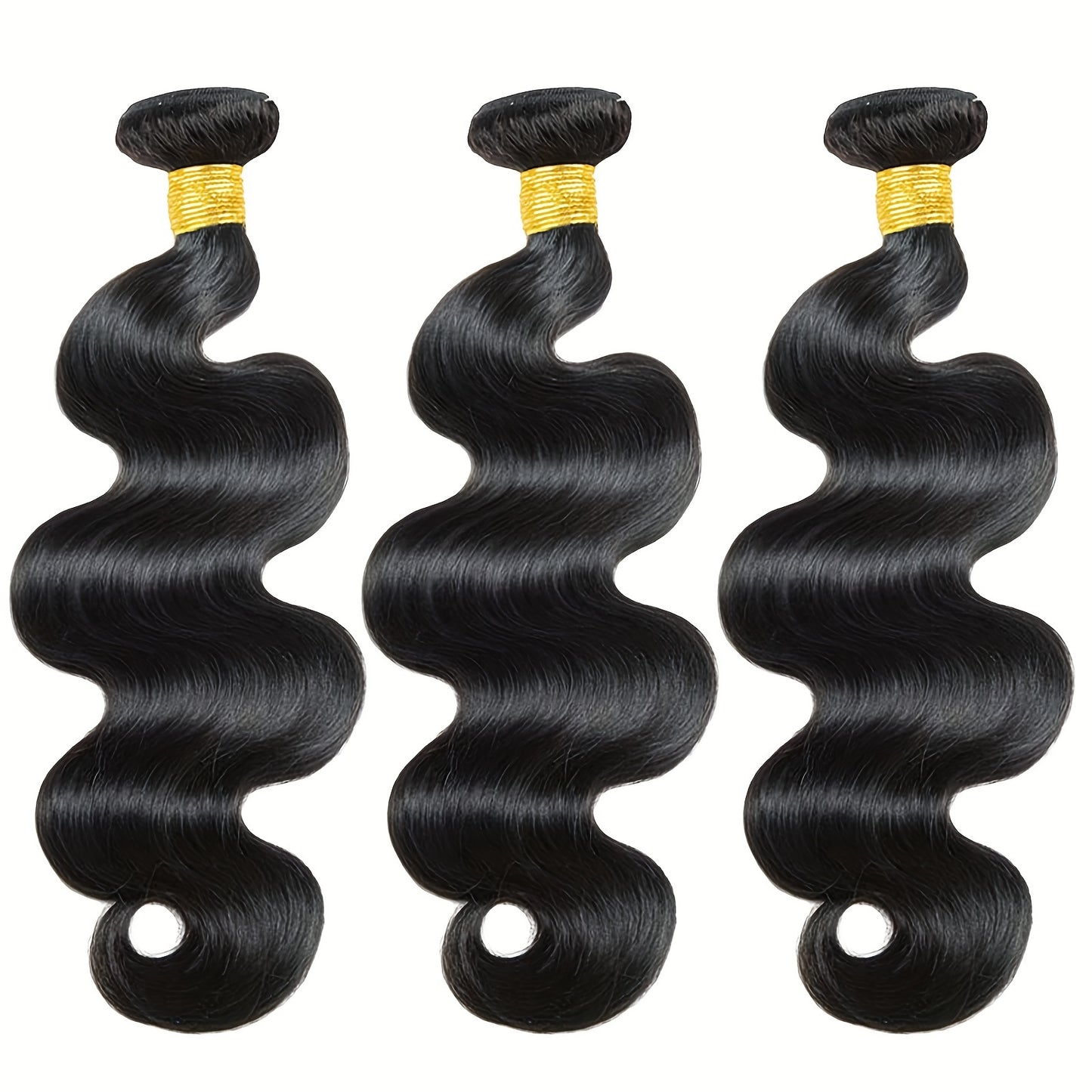 [3pcs Virgin Body Wave Hair Extensions] 3pcs Body Wave Bundles Virgin Human Hair Weave Extensions For Women Body Wave Human Hair Bundles