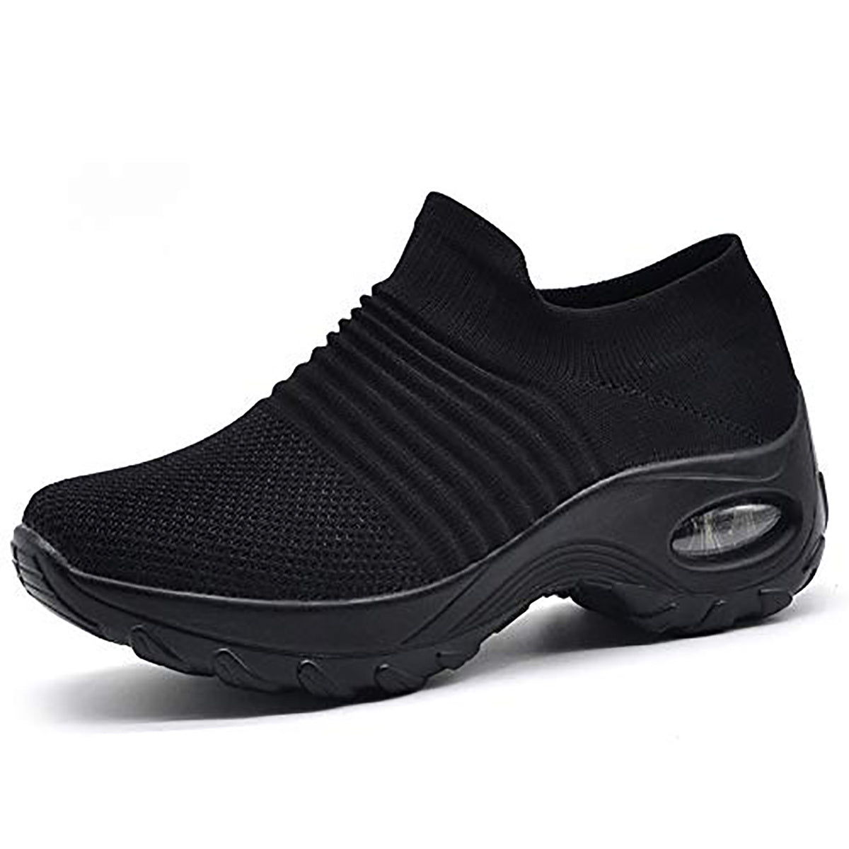 [Air Cushion Sole Sneakers] Lightweight Mesh Women's Air Cushion Sole Chunky Sneakers - Low Top Running Shoes - Women's Footwear