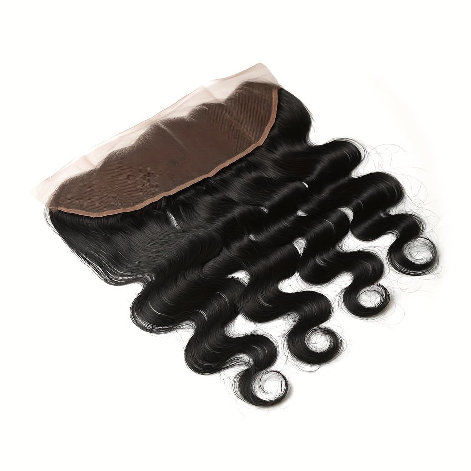 12A Brazilian Body Wave Human Hair Bundles With Frontal Closure Straight Bundles Human Hair With Frontal 100% Unprocessed Virgin Hair Weave 3 Bundles With HD Lace Frontal