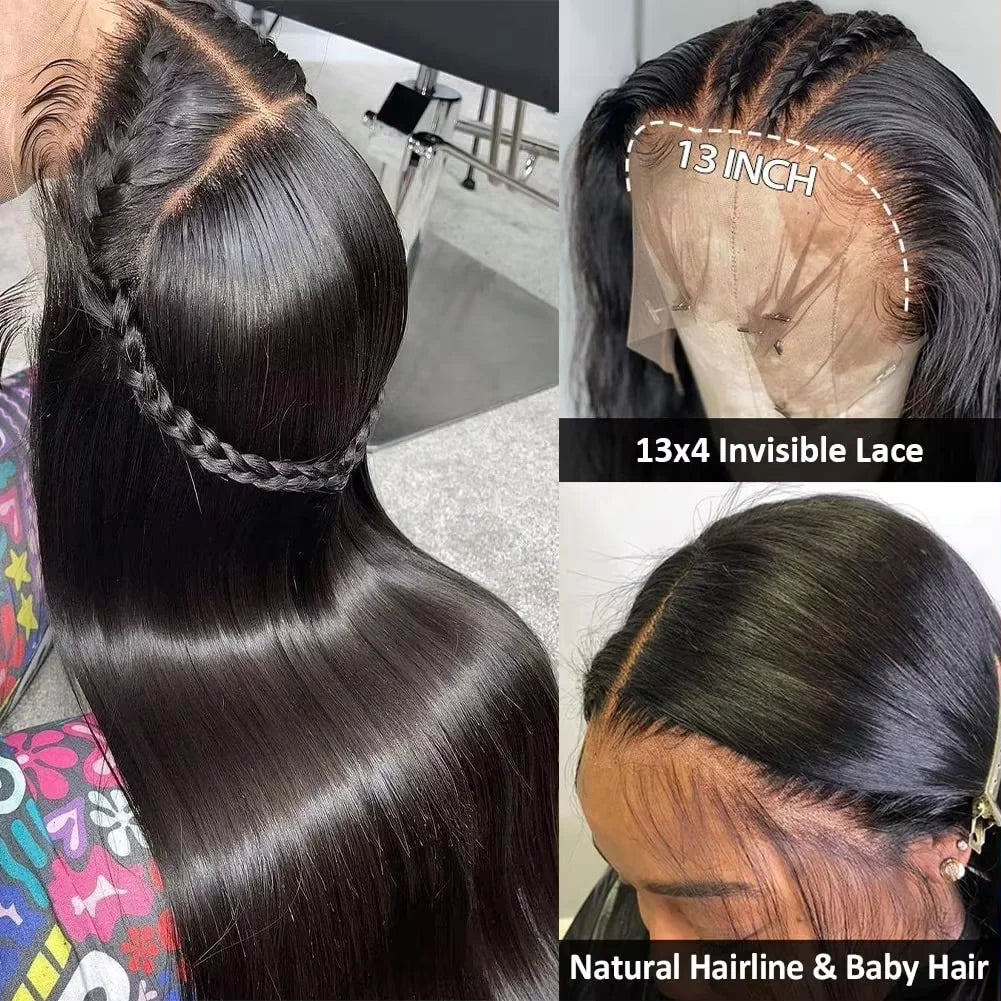 100% Vietnamese Human Hair Wigs Super Double Drawn Bone Straight Glueless Wigs Human Hair 7x5 Ready To Wear Wig Raw Virgin Hair