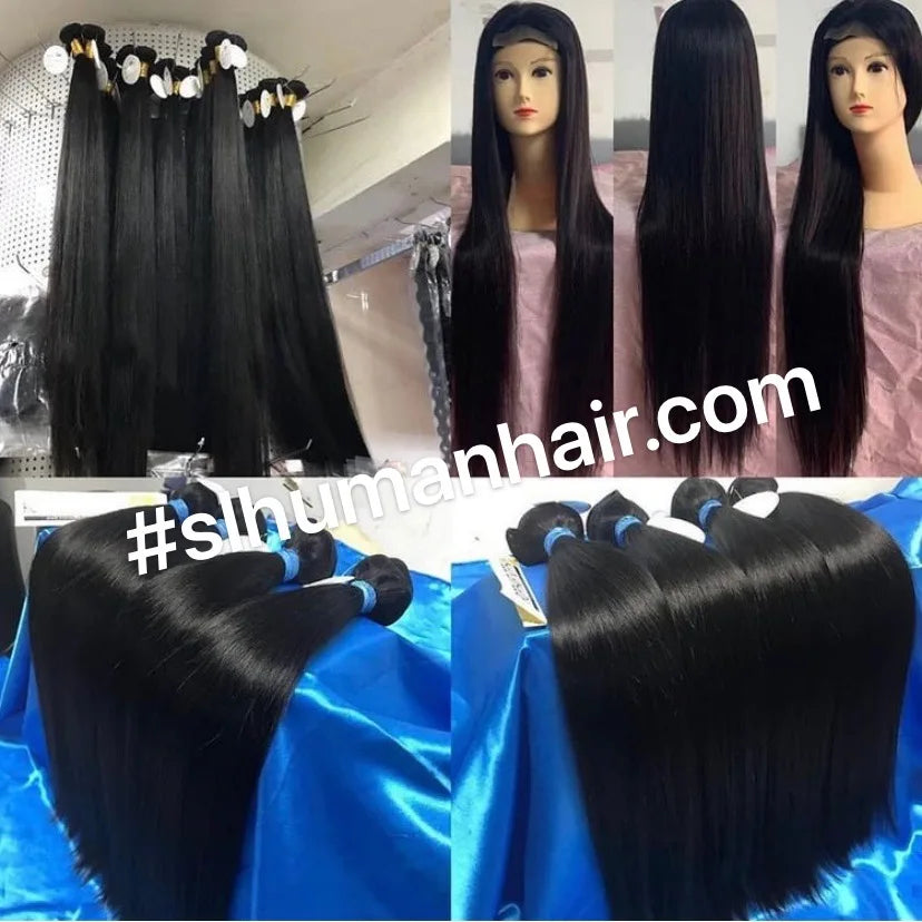 12A Grade Top Quality Super Double Drawn Vietnamese Hair Ombre Color Bone Straight Human Hair Bundles With Frontal