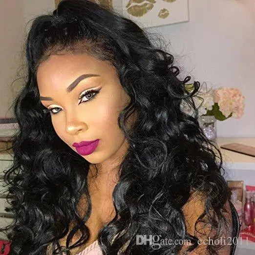 13x4 HD Transparent Lace Frontal Human Hair Wigs 180% Loose Deep Wave Glueless Pre Plucked Lace Front Wig Ready to Wear