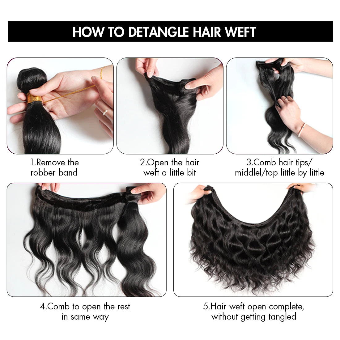 100% Human Hair Bundles 12A Unprocessed Water Wave Bundles Human Hair Weaving Maxine Wet and Wavy Curly Hair Bundles Extensions