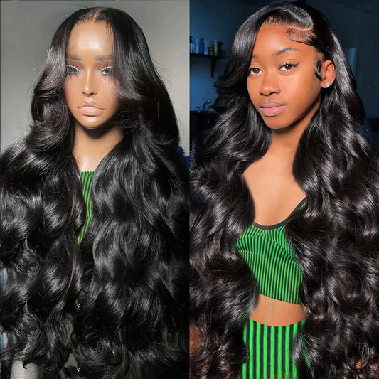13x4 13x6 Lace Front Wigs Human Hair 180 Density Body Wave Pre Plucked Natural Color Wig Human Hair Lace Front Wigs for Women