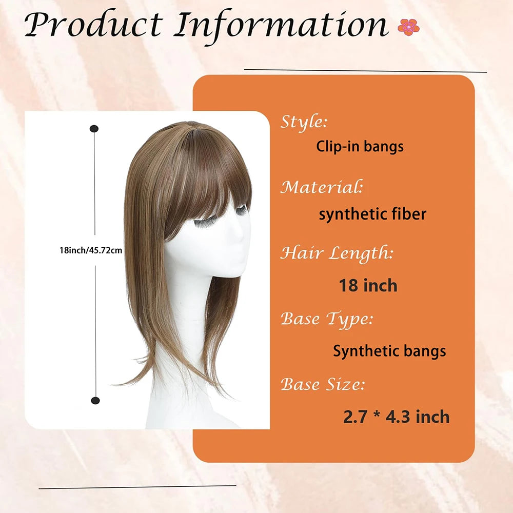 [22 Inch Straight Wig Block] Elegant 22 Inch Women's Straight Synthetic Wig Block, High Temperature Fiber, Light Brown to Black