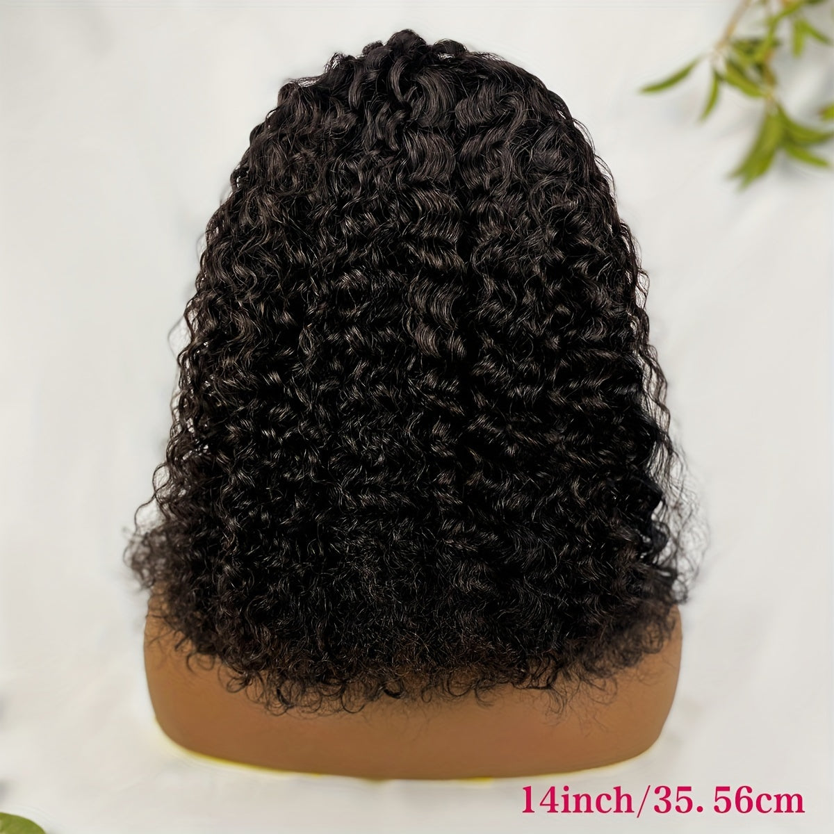 [Kinky Curly Lace Wig] 13X4 Lace Front Wigs Human Hair Kinky Curly Bob Wigs for Women - Pre Plucked Pre Braided Natural Hairline Deep Wave Lace Front Wigs - 200% Density 16 Inch