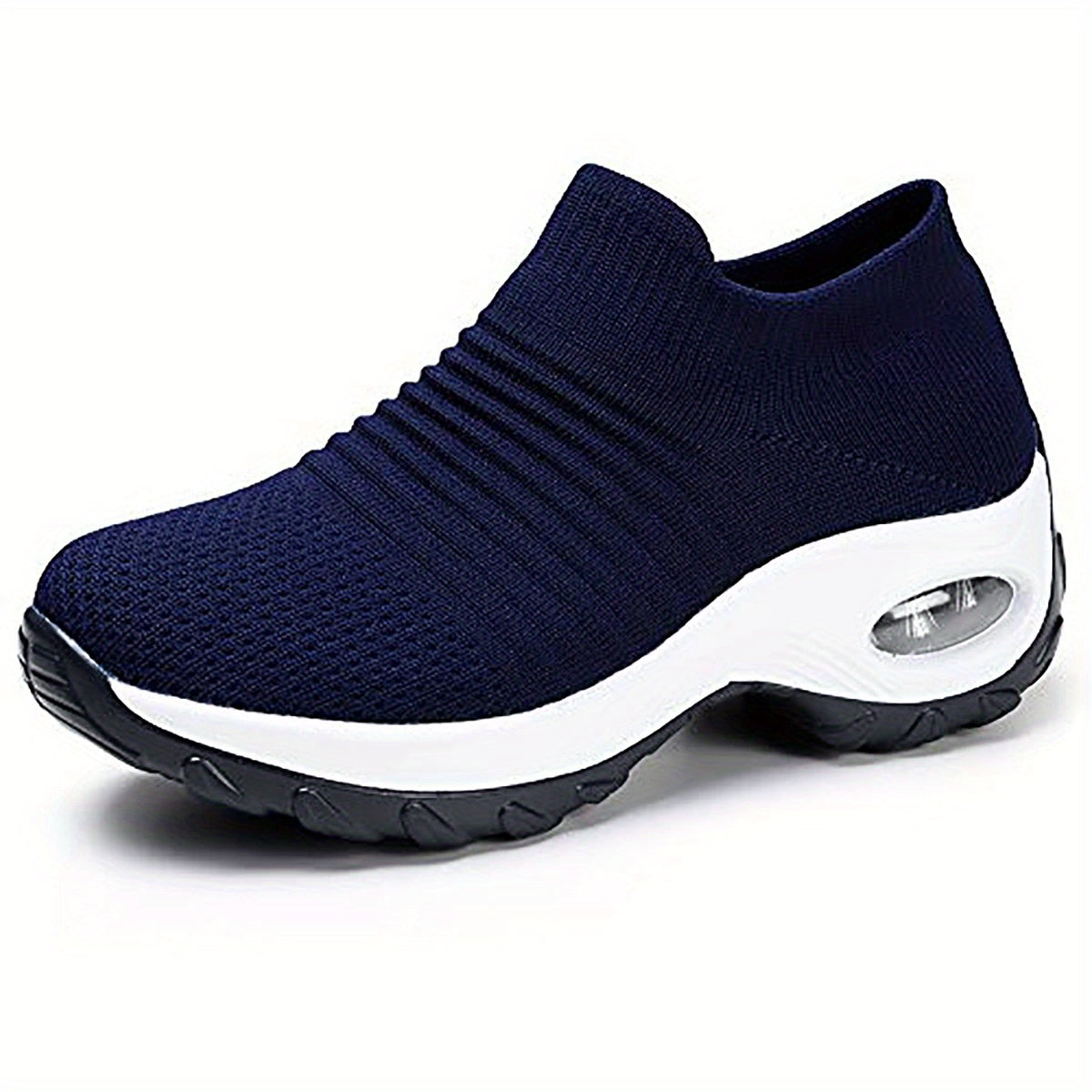 [Air Cushion Sole Sneakers] Lightweight Mesh Women's Air Cushion Sole Chunky Sneakers - Low Top Running Shoes - Women's Footwear