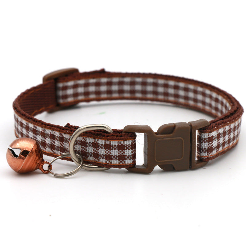 10pcs Adjustable Pet Collars With Bell & Safety Buckle - Perfect For Dogs & Cats!