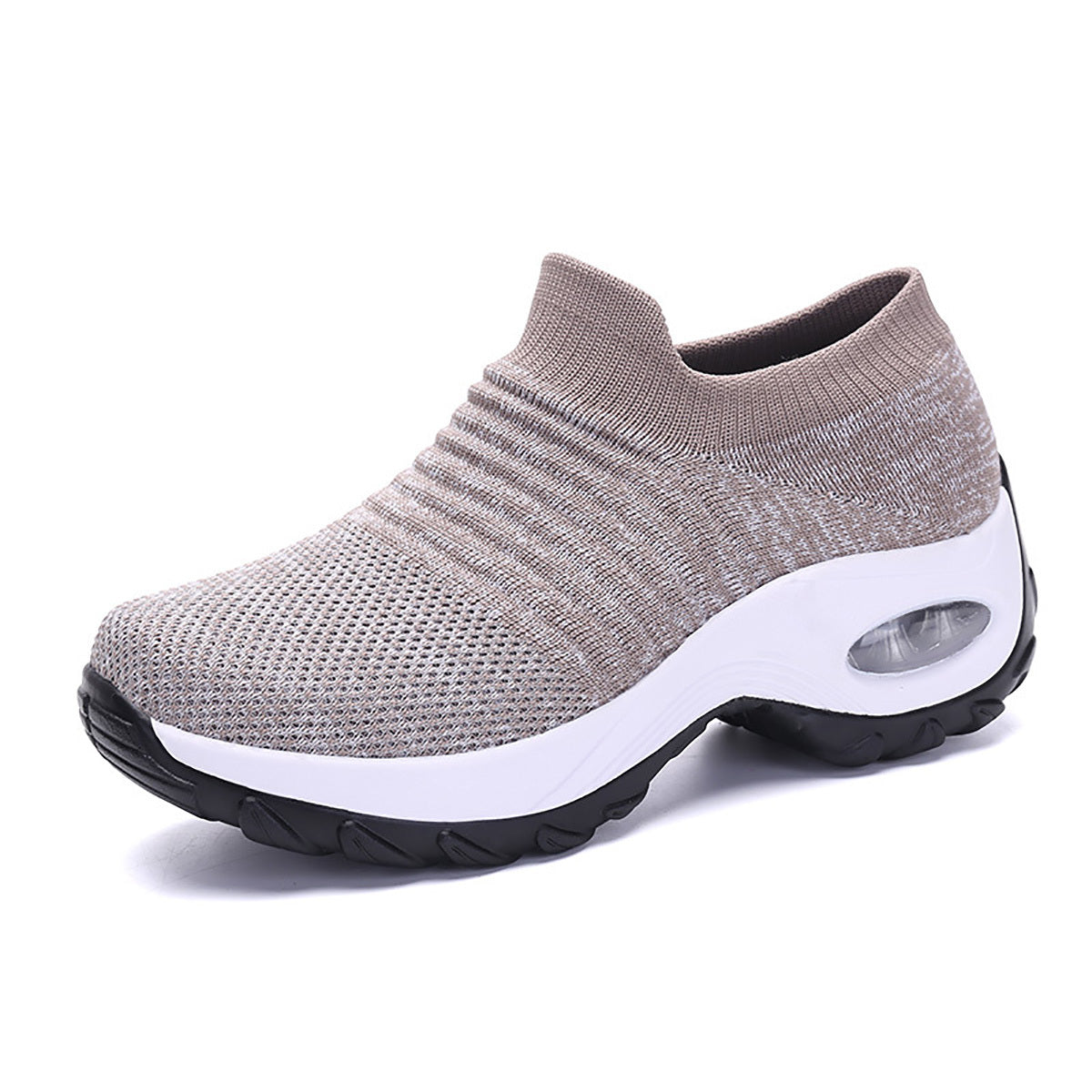 [Air Cushion Sole Sneakers] Lightweight Mesh Women's Air Cushion Sole Chunky Sneakers - Low Top Running Shoes - Women's Footwear