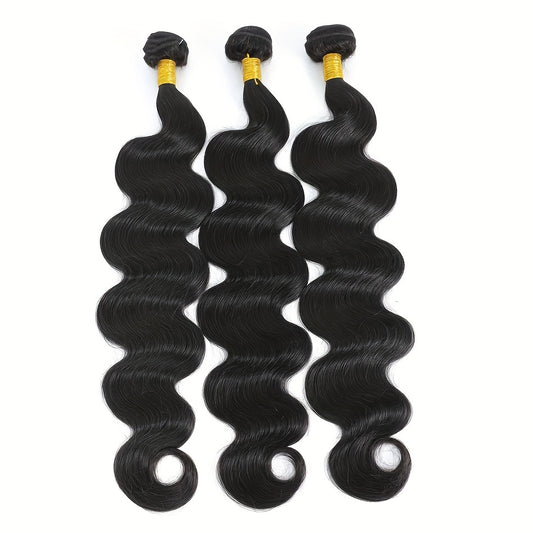 10A Brazilian Body Wave Bundles 100% Unprocessed Virgin Hair Body Wave Hair 3 Bundles Human Hair Weave Bundles Deals Natural Black