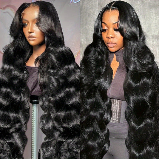 [250% Density Body Wave Lace Wig] 5X5 Hd Lace Closure Wigs for Black Women Wear And Go Glueless Wigs for Beginners Body Wave Lace Front Wigs Human Hair Glueless Wigs Human Hair Pre Plucked Pre Cut 250% Density