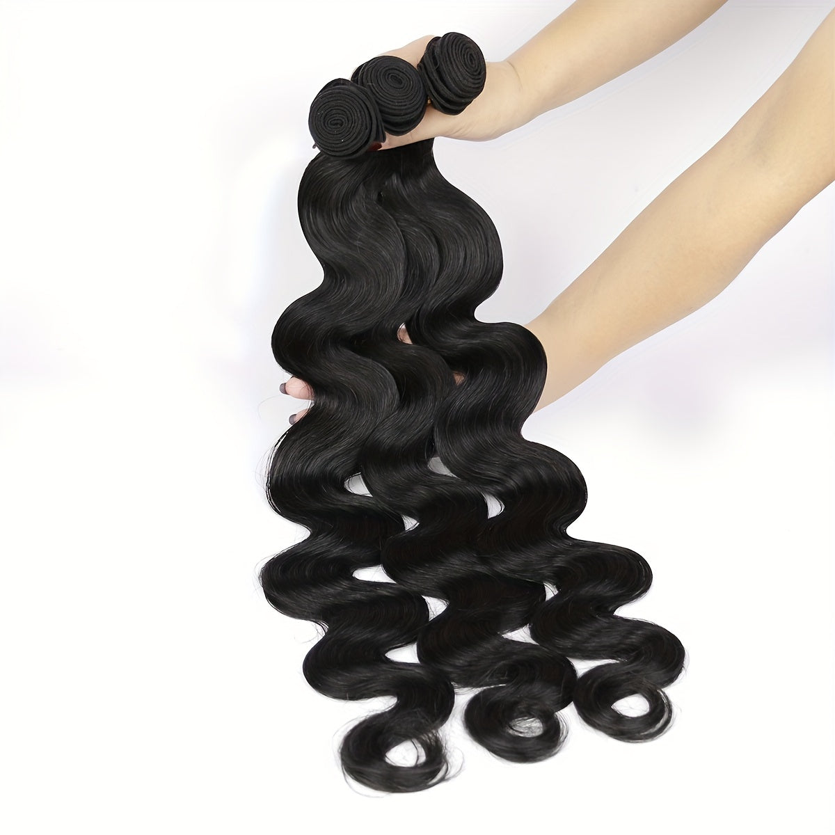 [3pcs Virgin Body Wave Hair Extensions] 3pcs Body Wave Bundles Virgin Human Hair Weave Extensions For Women Body Wave Human Hair Bundles